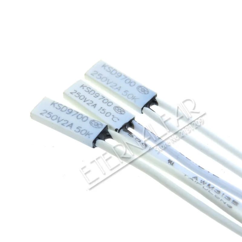 TB02 KSD9700 250V 2A fusibili in plastica disco bimetallico piccolo interruttore di temperatura NC nessun termostato protezione termica 45C ~ 150C grado 75C