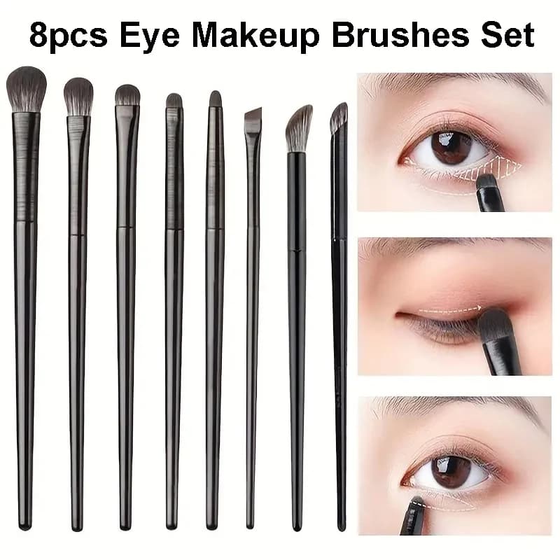 8 eye makeup brushes professional set soft eyeliner eyeliner brush for eyebrow tool cosmetic brushes for face beauty