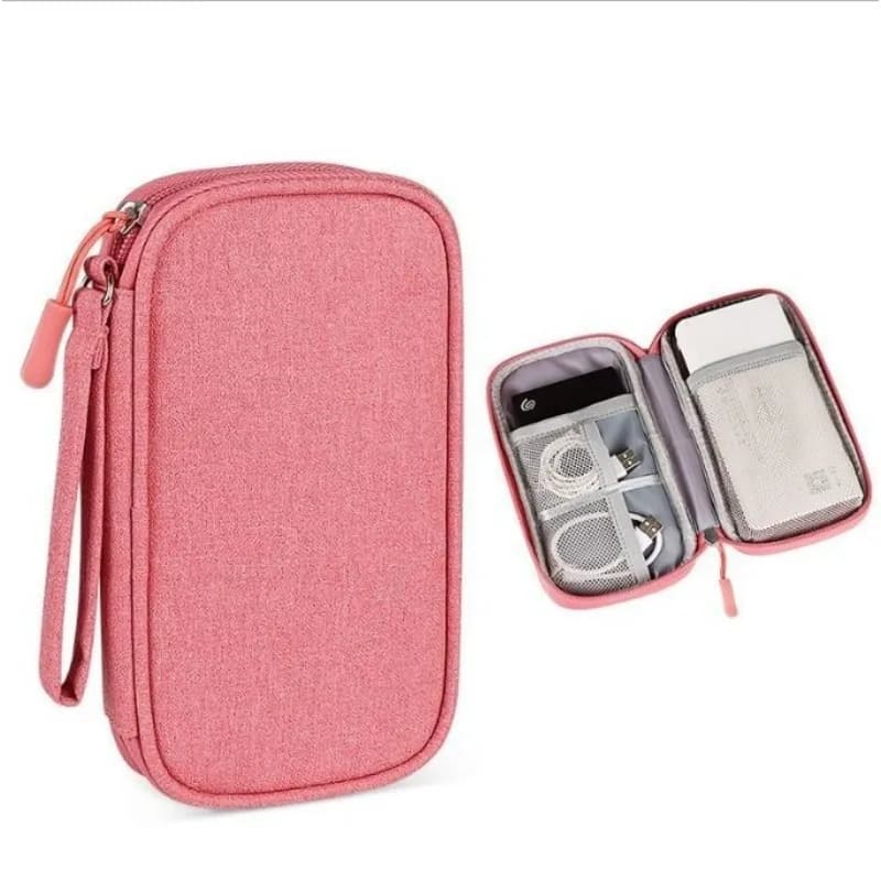 Borsa portaoggetti Power Bank, scatola per cavi, supporto per auricolari in tessuto Oxford, borsa da viaggio, impermeabile e resistente alle macchie