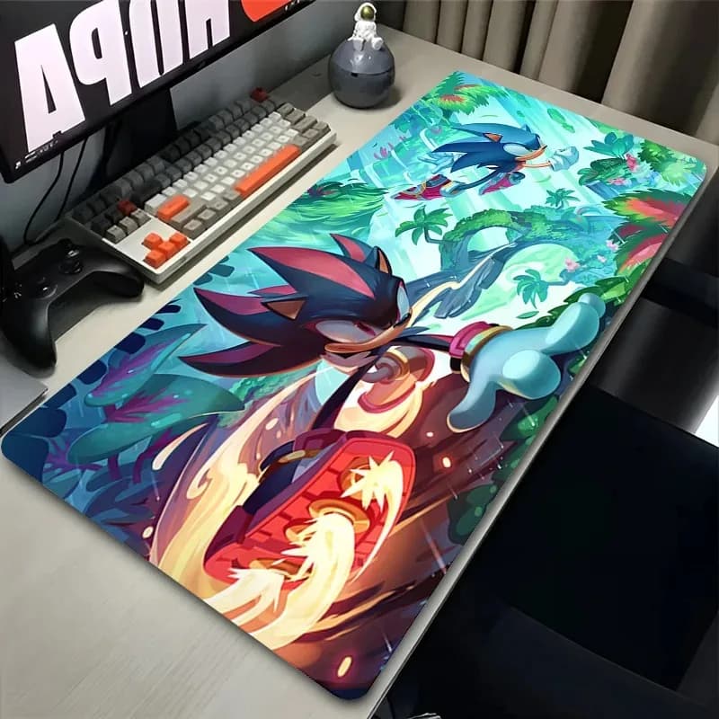 Tappetino per mouse PC Anime Stampa HD Tappetino per mouse Laptop Gamer S-shadows Il tappetino per tastiera H-edgehogs Tappetino per mouse da scrivania Kawaii Tappetino per tavolo da gioco