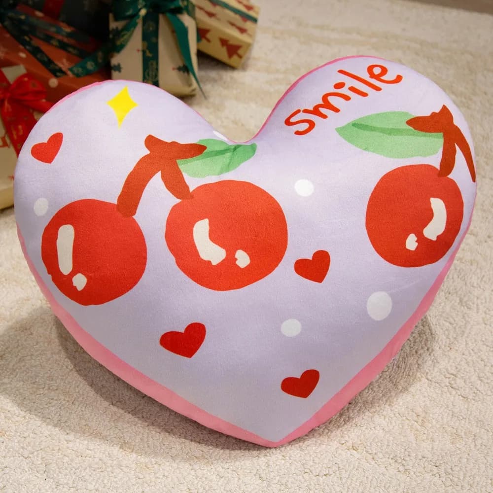 New Heart Shape Heart Plush Pillow PP Cotton Love You Letter Printed Stuffed Pillow 40cm Home Decorative Pillow Birthday