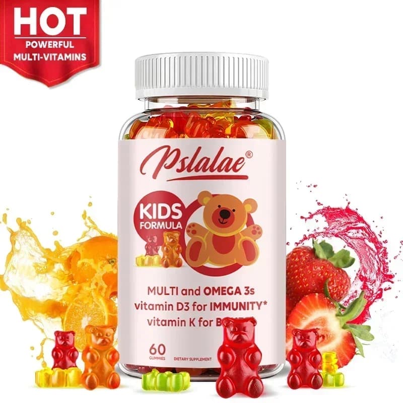 Daily inflatable vitamins for children: contains 13 essential nutrients and Omega 3 fish oil to support supports for the brain