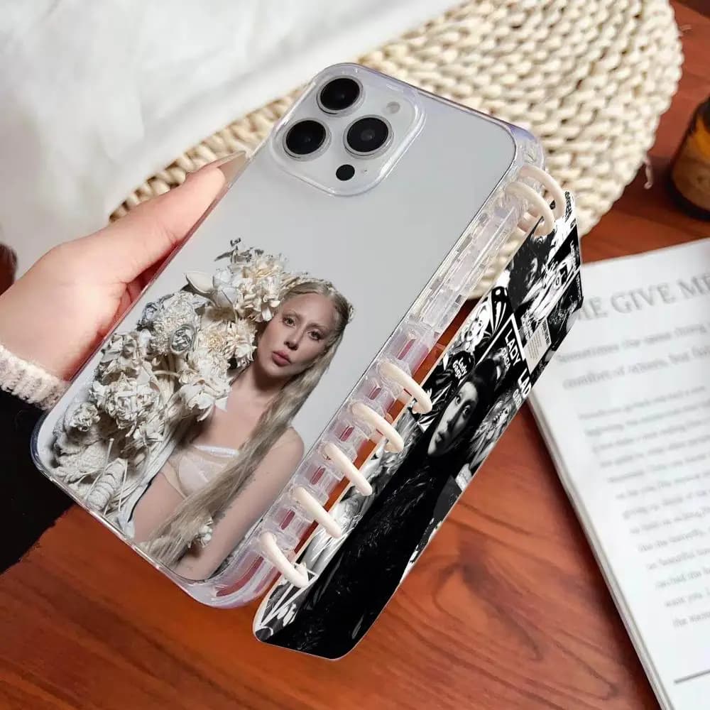 Mother Monster L-Lady G-gaga Pop Phone Case Flip-top book Shell FOR IPhone 17 16 15 14 12 17Pro 15 16 Plus 13 11 Pro MAX Cover
