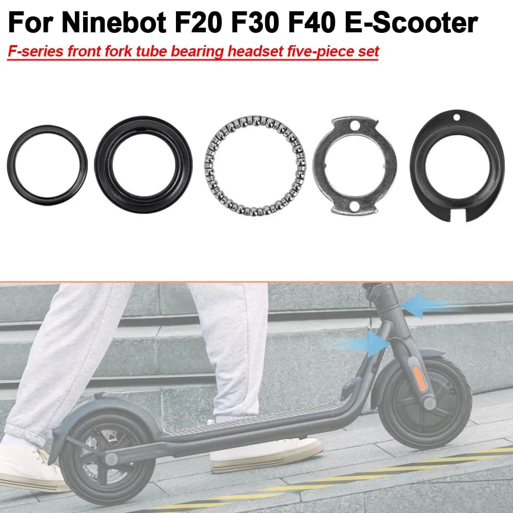 Parte dello sterzo rotante della ciotola del cuscinetto del tubo della forcella anteriore per/Ninebot F20 F30 F40 Scooter elettrico Distanziatore al manganese Accessori di riparazione