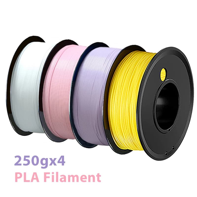 250g 1Kg 3D Printer Filament PLA White Pink Purple Wire 1.75 mm Vacuum Packing for 3D Printing Fliament Pla White250gx4