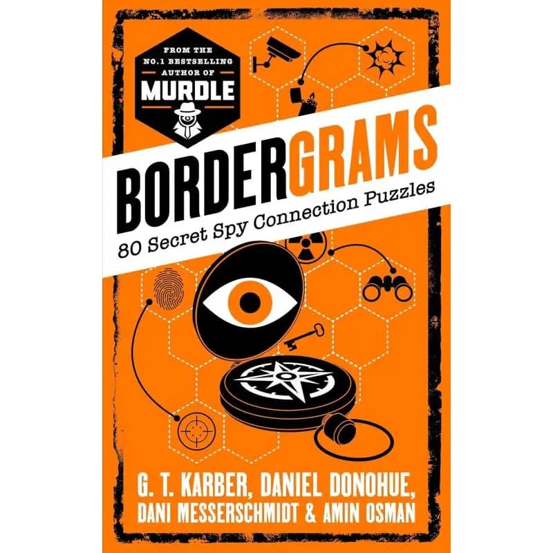 Bordergrams 80 Secret Spy Connection Puzzles Ryan Holiday Profile Books 9781805226147 Book