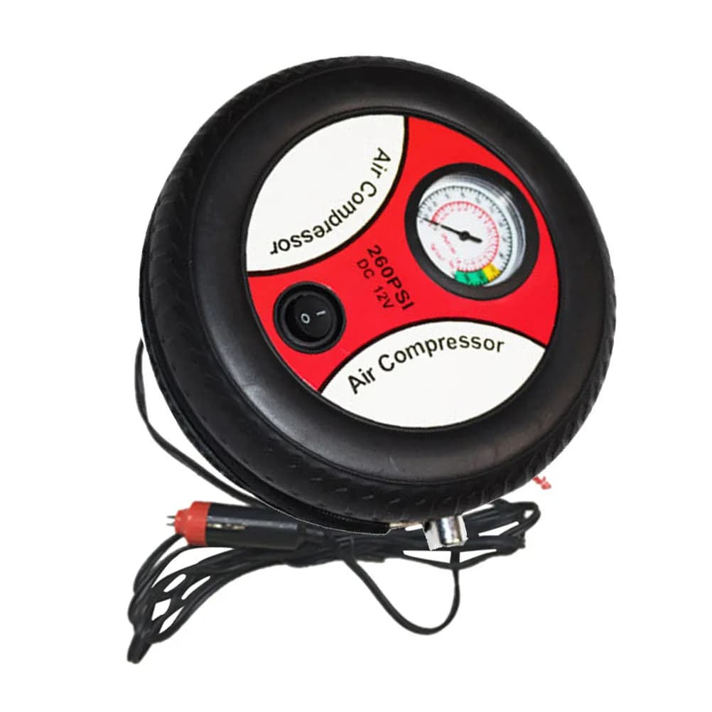 Compressore d'Aria Portatile per Auto 12V DC, Gonfiatore Pneumatici 260Psi, Compressore d'Aria Compatto e Leggero per Auto