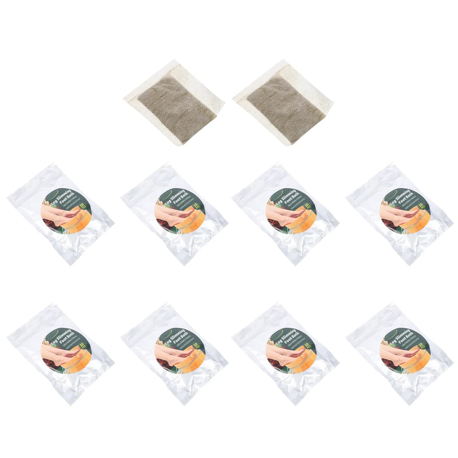 10 Pieces Compressed for Pediluvio Detox Zenzero Artemisia Heaters Professional blood circulation Comodes Disposable Supplies for Spa Feet