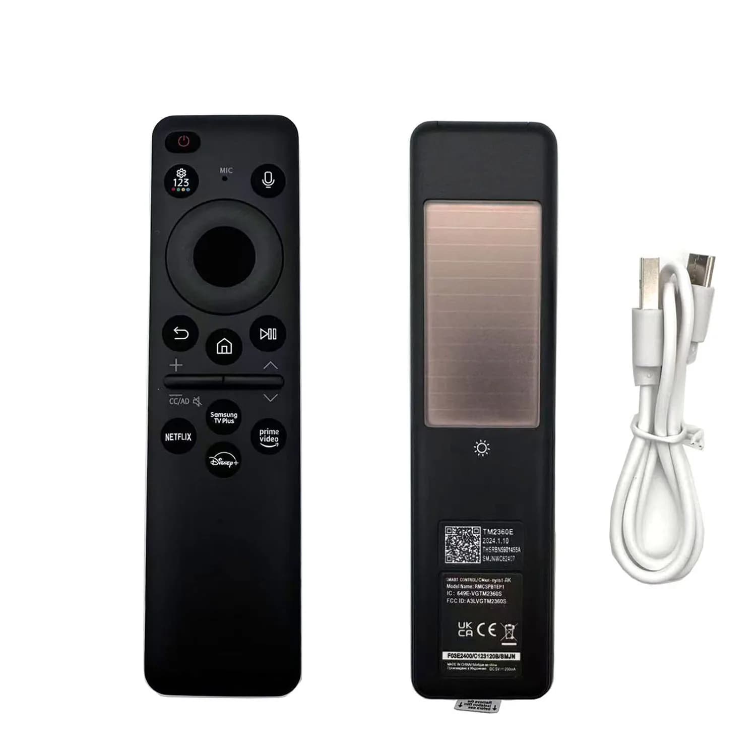 Nuovo BN59-01455A TM2360E Per Samsung TV Voce Cella Solare Ricaricabile Telecomando Q90D QNX1D S85D S90D DU8000 QN900D