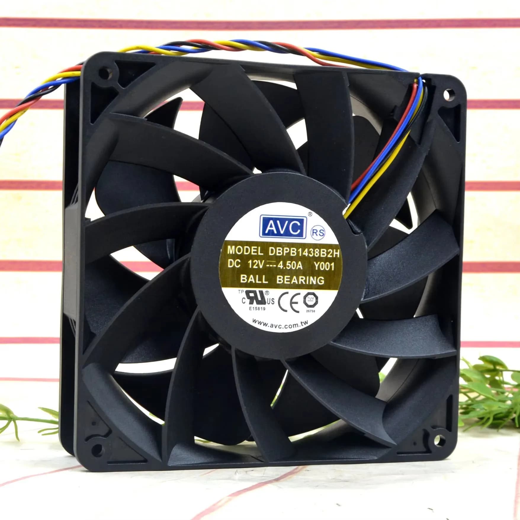 Ventola di raffreddamento PWM ad alto flusso d'aria per AVC 14038 14CM 12V 4.5A DBPB1438B2H