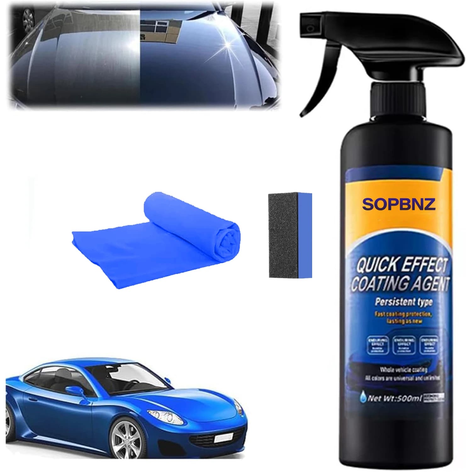 Ceramic Paint Sealant Ceramic Coating Maximum Gloss Shine Wax Extremely Hydrophobic Ceramic Spray Coating for Cars