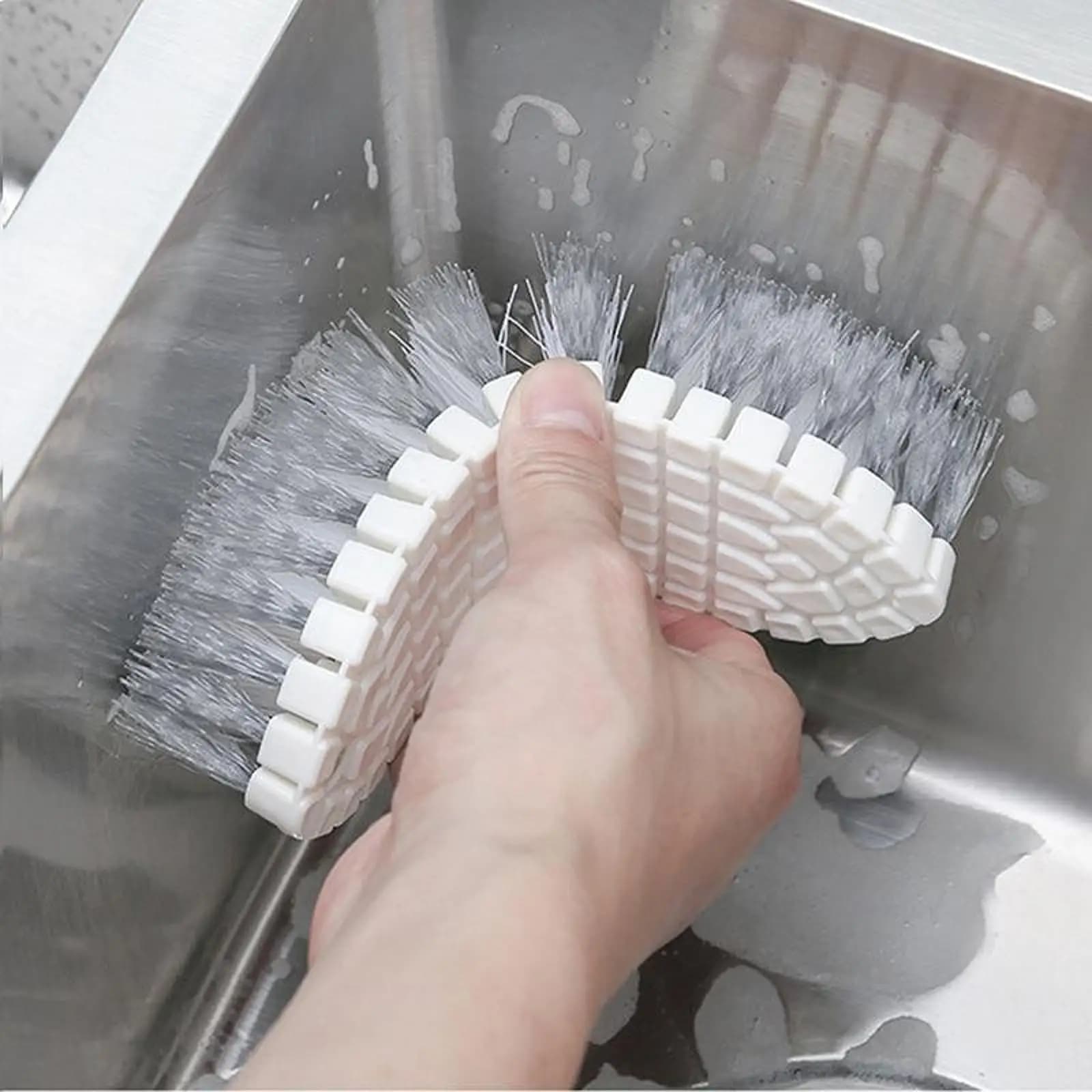 Spazzola per la pulizia Spazzola per la pulizia Toilette leggera Casa ergonomica per la casa Piccola facile da usare Scrubber resistente Setole rigide
