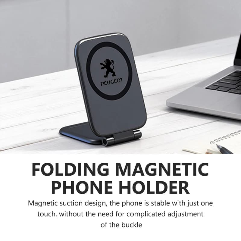 Magnetic Car Phone Holder Foldable Air Vent Mount Stand For Peugeot 206 307 308 3008 207 208 407 408 508 2008 5008 301