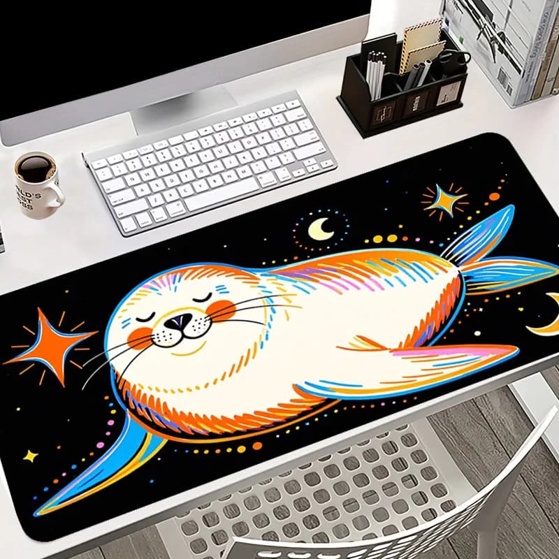 Tappetino per mouse in tessuto rettangolare minimalista, tappetino per mouse dal funzionamento fluido per PC, laptop, ufficio, casa, studio, esperienza di vita quotidiana