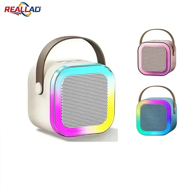 Nuovo altoparlante Bluetooth K12 portatile domestico carino Karaoke Mini audio wireless con microfono K Song macchina da canto per famiglie regali per bambini