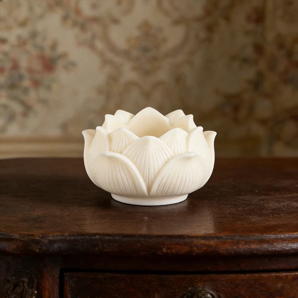 Tagua Noce Porta incenso di loto Ivoridina Intaglio Bastone di incenso Bruciatore Vassoio Cenere Cather Display Base Spa Yoga Meditazione Decorazioni per la casa
