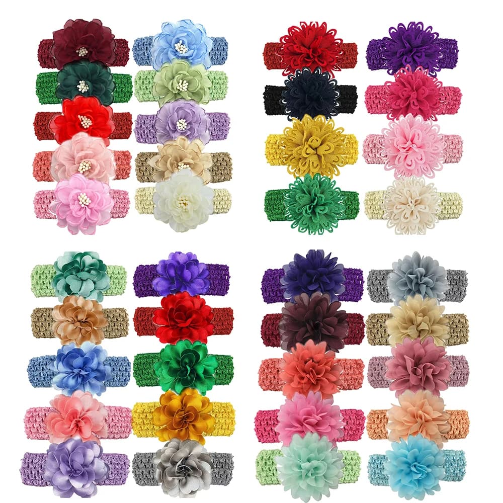 30/50 Pezzi Fiocchi per Cani Piccoli e Grandi, Accessori per Toelettatura, Stile Floreale con Elastici, Fiocchi per Cani, Accessori per Animali Domestici
