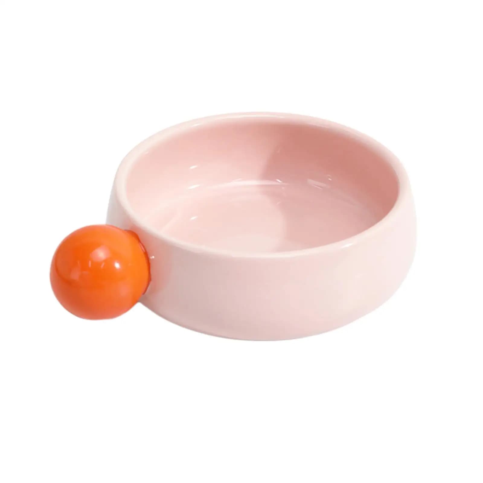 Ceramic Cat Bowl Cat Food Bowl Portable Stable Wide Cat Dish Dog Feeding Dish for Dogs Small Animals Kitten Pet Accessories