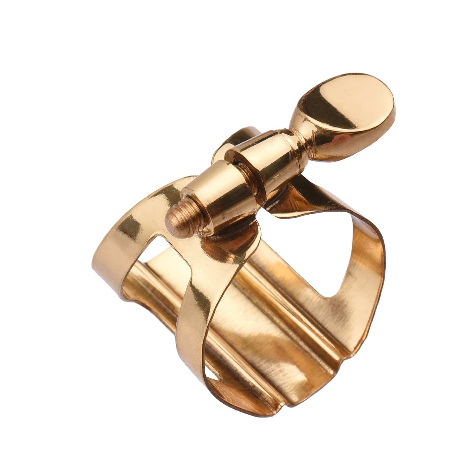 Single Screw Adjustment Saxophone Ligature Compact Durable Ligature Premium Metal Solid and Durable For Alto Saxophone