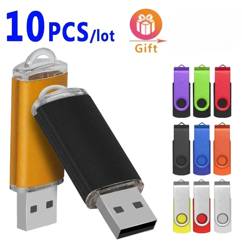 10 pz/lotto Colorato Nuovo USB Flash Drive 64 GB 32 GB pendrive 2.0 4 GB 8 GB pen drive per la fotografia del PC logo personalizzato gratuito chiavetta USB