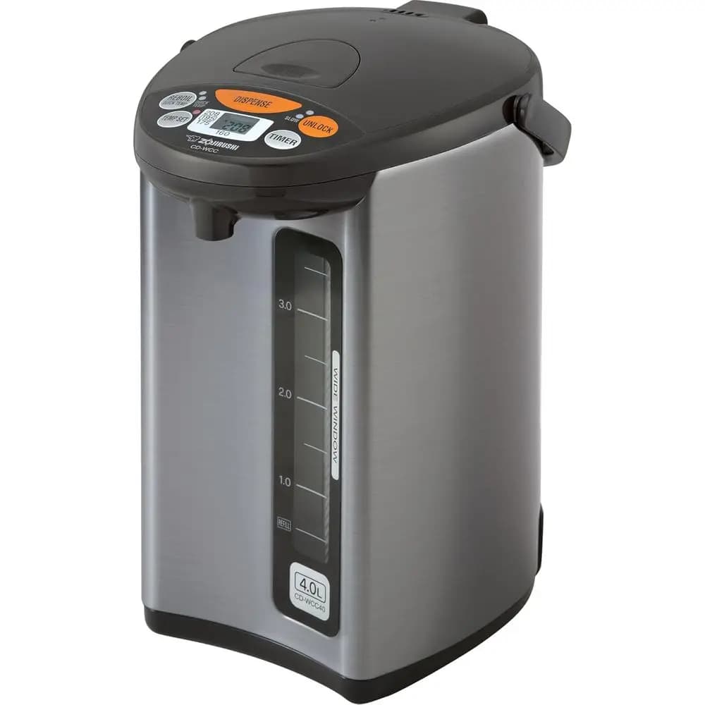 Bollitore Elettrico Argento da 4L con Funzione di Mantenimento in Caldo