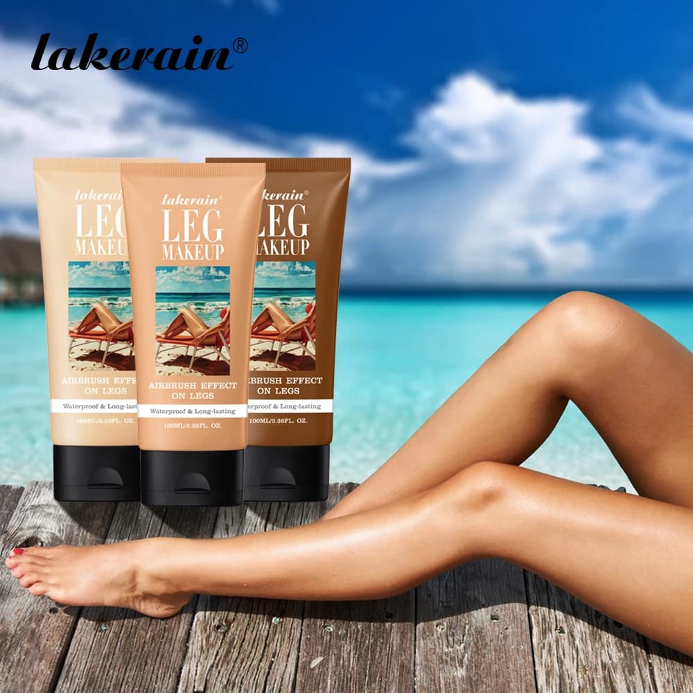100 ml leg maker Waterproof and long-lasting anti-transfer Also skin tone Clear brown grain liquid