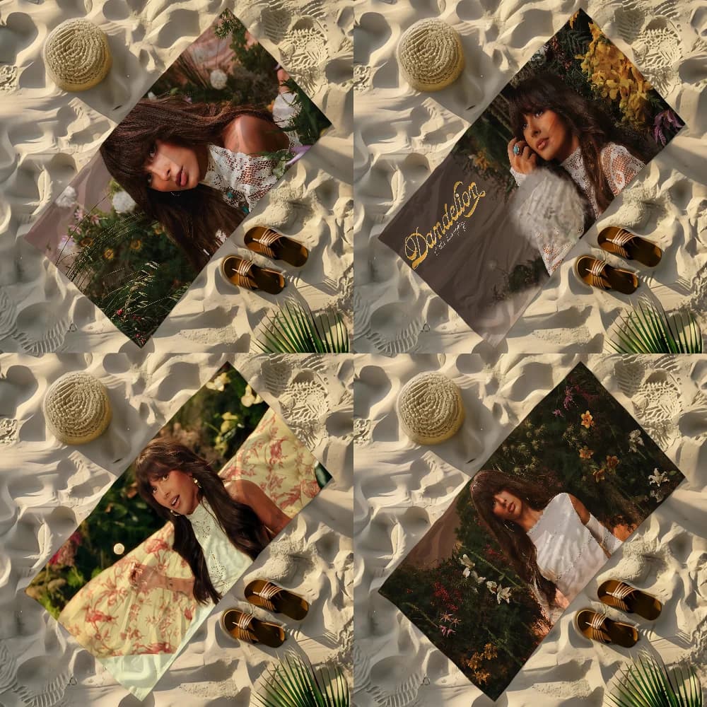 Asciugamano da Spiaggia E-EllaS-ES ad Asciugatura Rapida L-LangleyS-ES, Sauna Portatile Leggera, Dandelion per Campeggio, Piscina, Viaggi