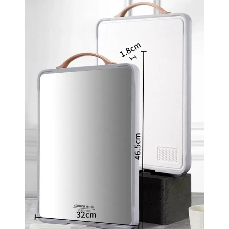 Stainless Steel Double Sided Knife Adhesive Cutting Board for Home Use Antibacterial and Anti-Muff, Cutting Board