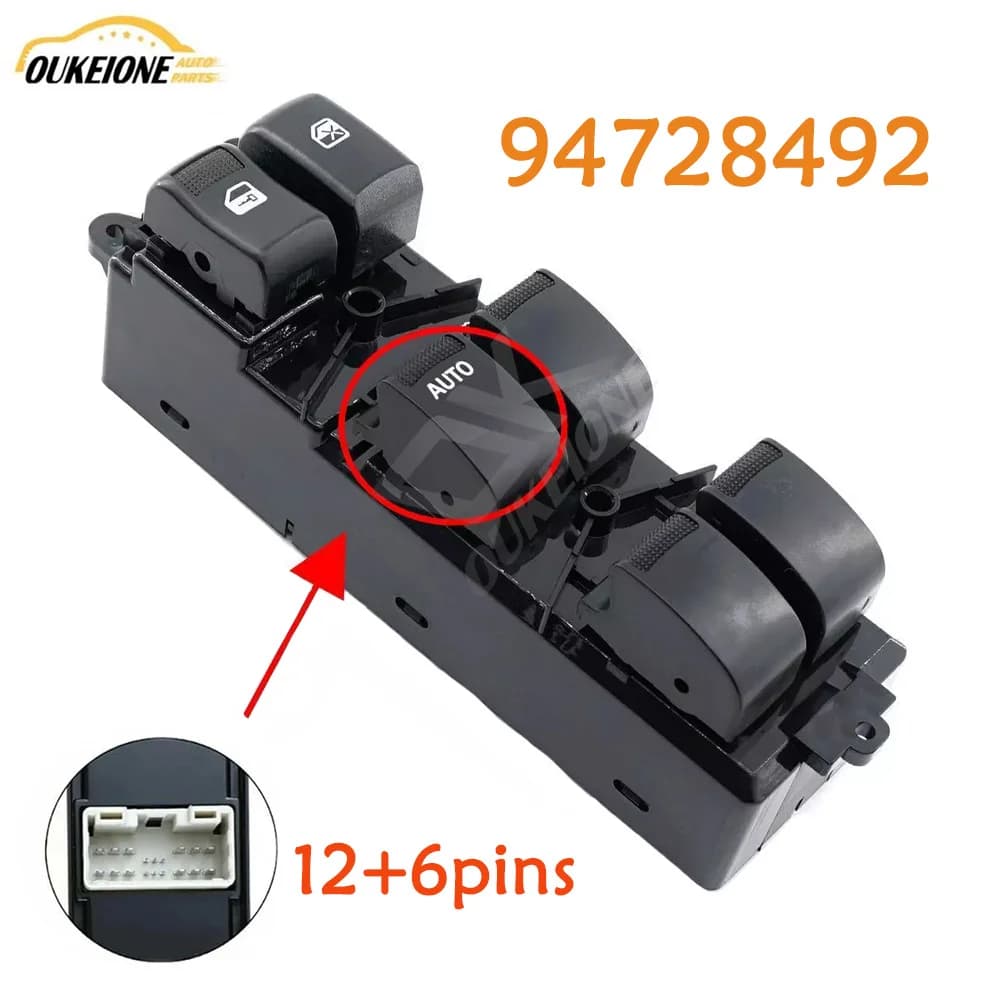 94728492 per Isuzu D-Max Dmax Pickup 2012 2013 2014 2015-2019 interruttore di controllo della finestra principale di alimentazione elettrica pulsante accessori per auto