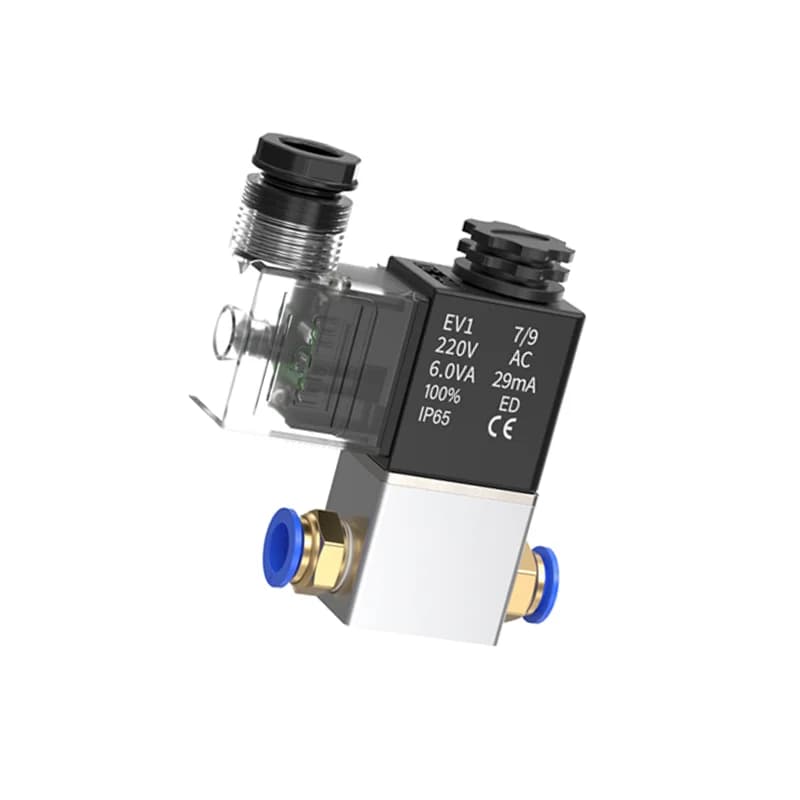 2V025-08 G1/4 NC Normalmente Chiuso Aria Acqua Olio Elettrovalvola Bobina Led 2 Porte 2 Modi AC110V 220V 380V 12V 24V DC 2V025