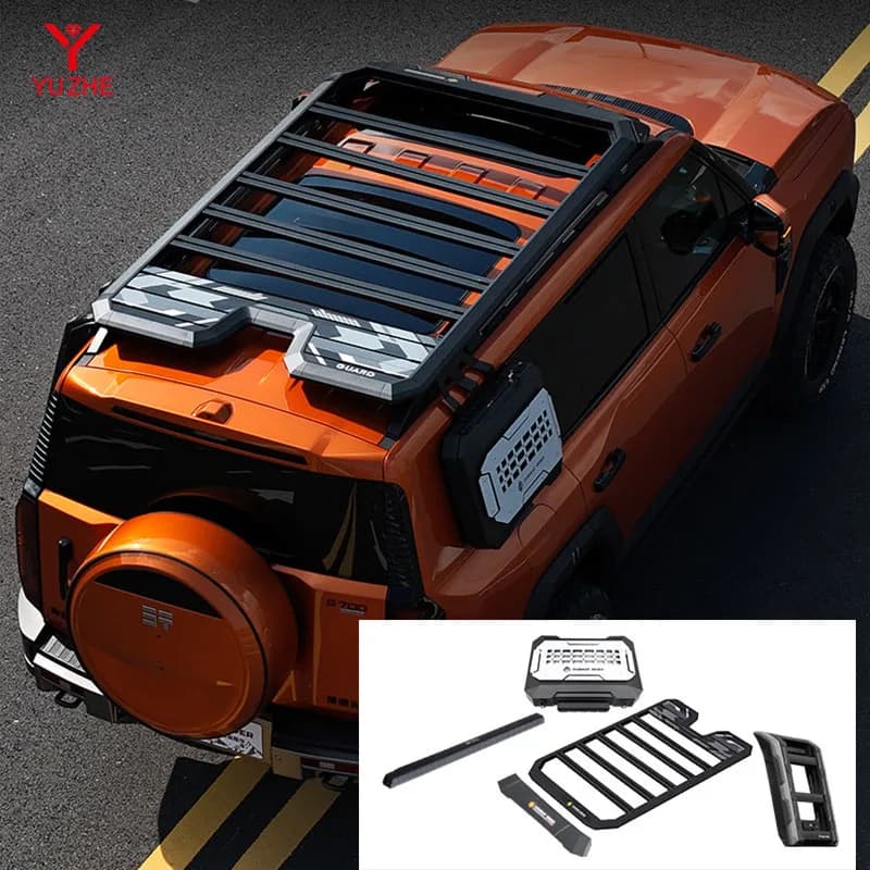 For Jetour G700 Explorer Specific Roof Luggage Rack Expansion Platform Side Ladder Small Backpack Side Tent