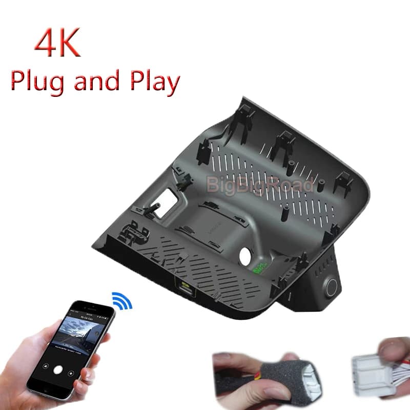 4K Plug And Play For AION Plus / V Plus 2024 Hyper HT 2023 Auto Wifi DVR Video Parking Camera Dash Cam FHD 2160P