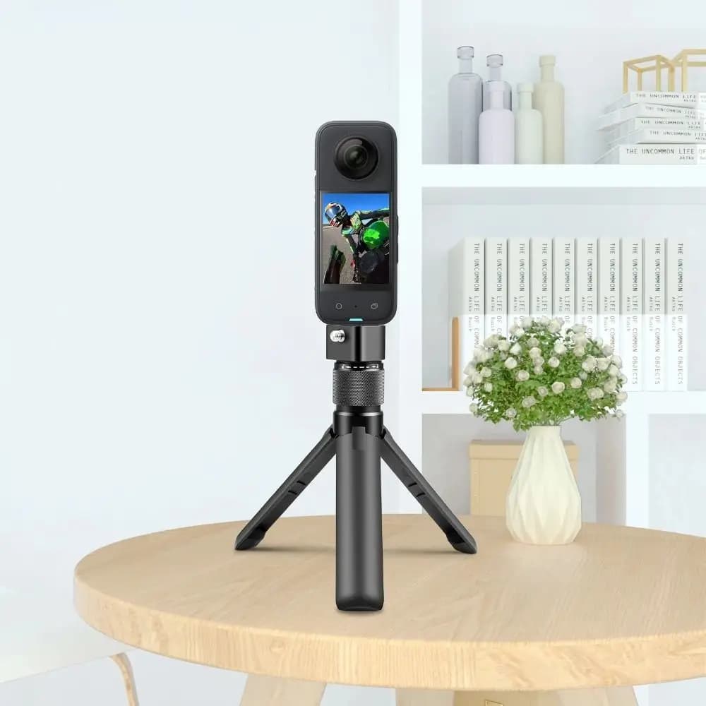 Aluminium alloy camera tripod with 1/4 Mini cam tripod for Insta360 X5 X4 X3/DJI / DJI OSMO