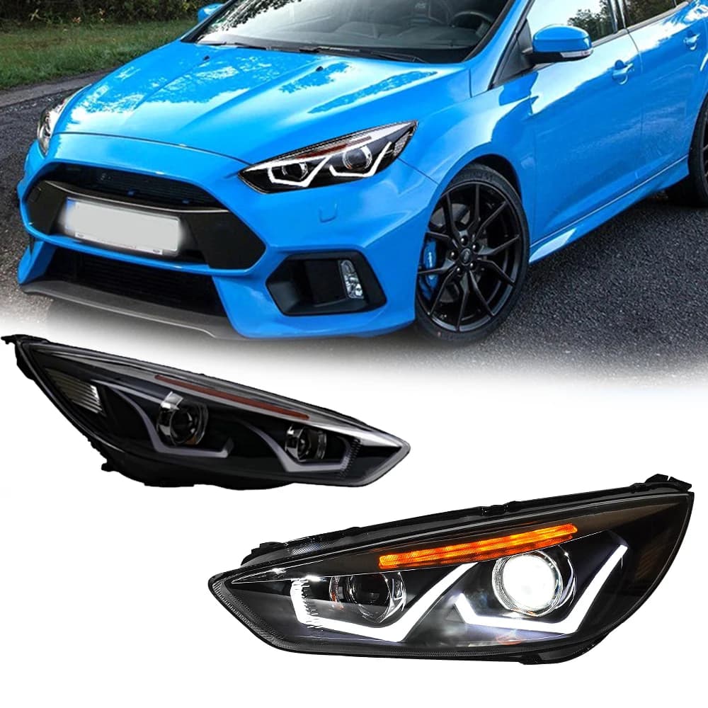 Styling Fari A LED per FORD FOCUS 15-18 nuovo stile pieno led DRL Auto lampada frontale Segnale di Montaggio Accessori Auto Lampada Modificata