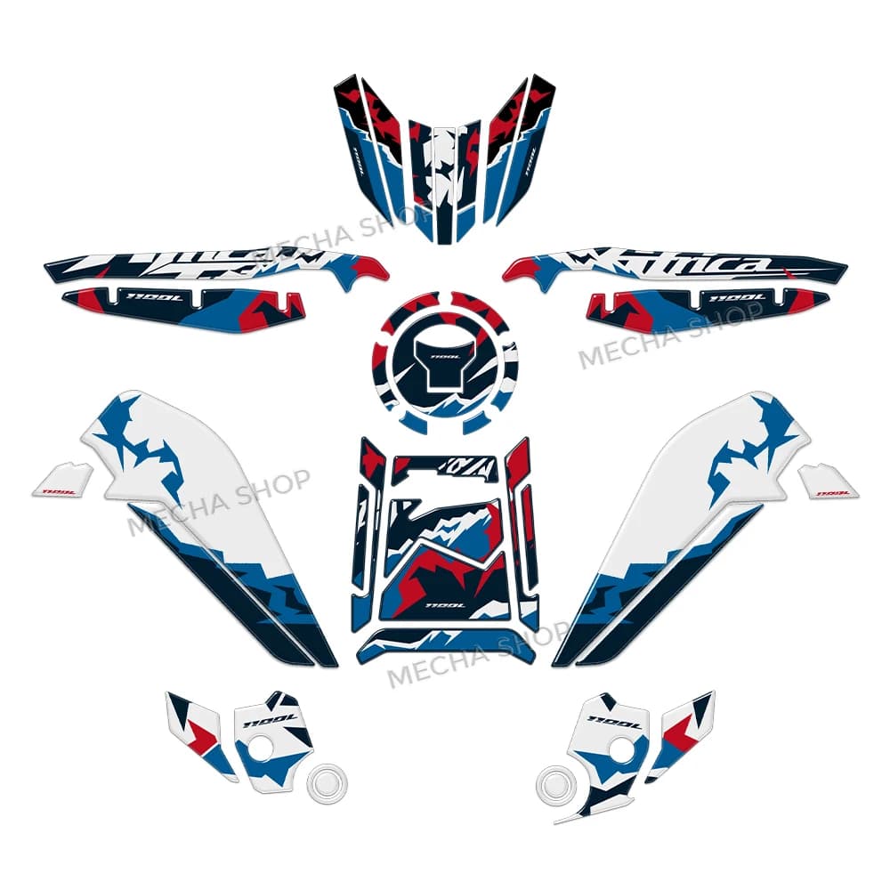 Tank pad Stickers Protection kit Waterproof Sticker For CRF 1100 L Africa Twin 2026 3D Epoxy Resin Protective Sticker Motorcycle