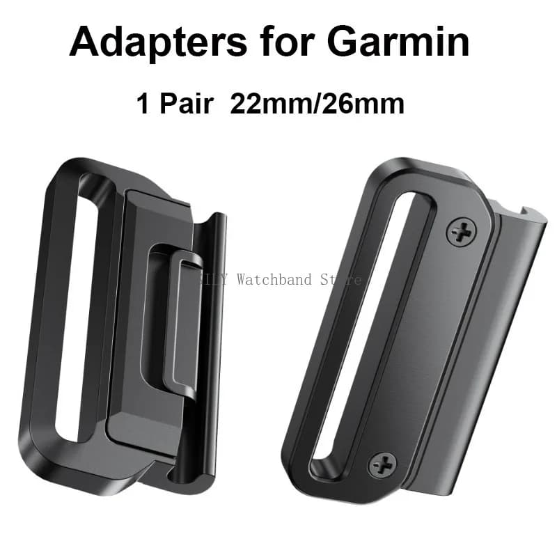 2PCS Adattatori per cinturino per Garmin Tactix 7Pro Fenix 7X 6X 7 5 6 Pro Orologio Connettore Easyfit Fibbia Connettori 3HR Adattatore in metallo
