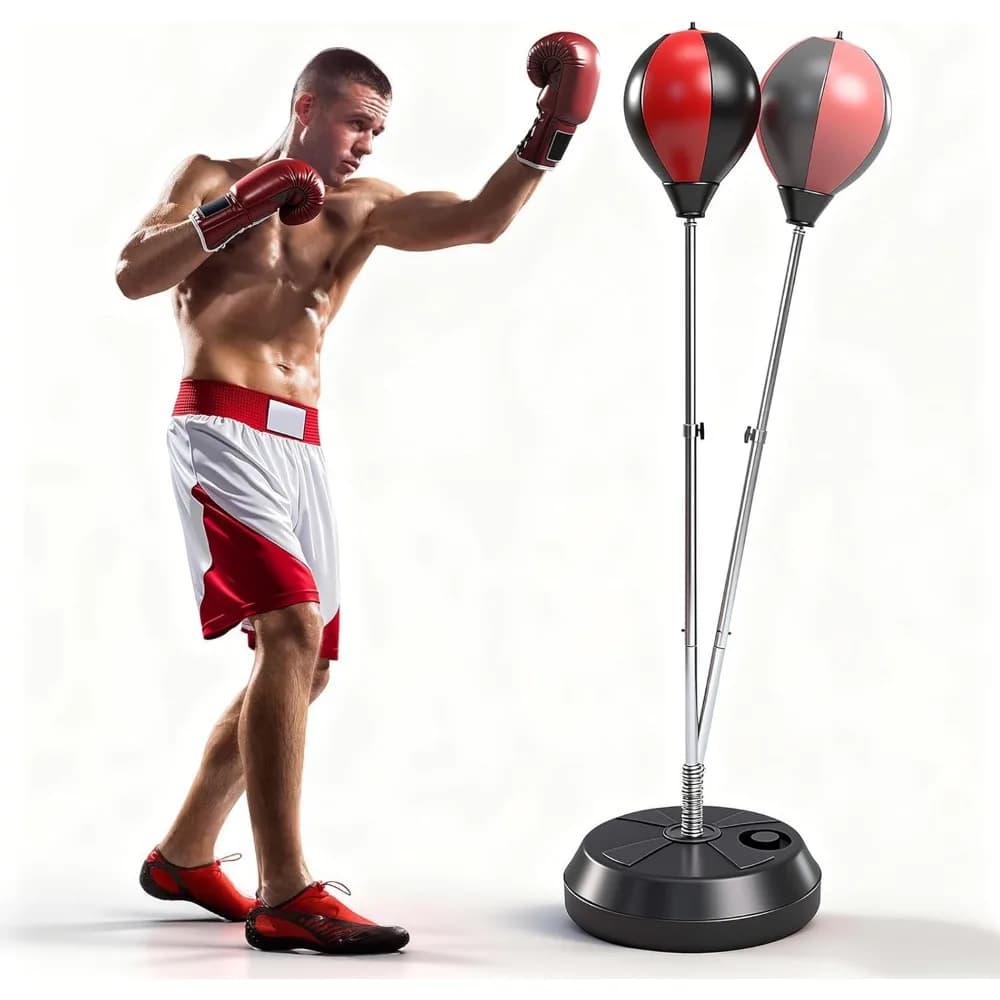 Supporto per Sacco da Boxe Regolabile in Altezza per Allenamento Adulti, Fitness e Riduzione dello Stress