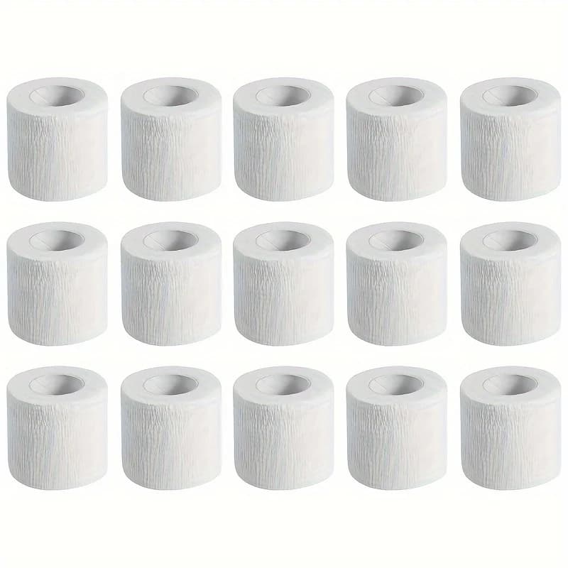 Benda coesiva, 15 rotoli di avvolgimento veterinario autoadesivo, 5 cm x 4,5 cm, avvolgimento per calzini da calcio e nastro parastinchi, per polso e caviglia