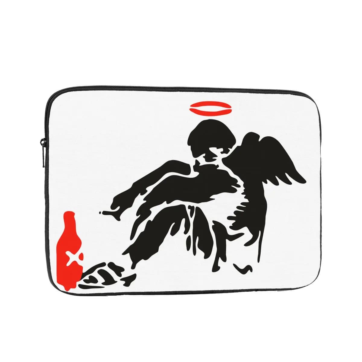 Custodia protettiva per laptop 12 13 15 17 pollici Custodia protettiva per notebook Banksy Fallen Angel Cuscino da pavimento Yutrlujekq3 Custodia antiurto