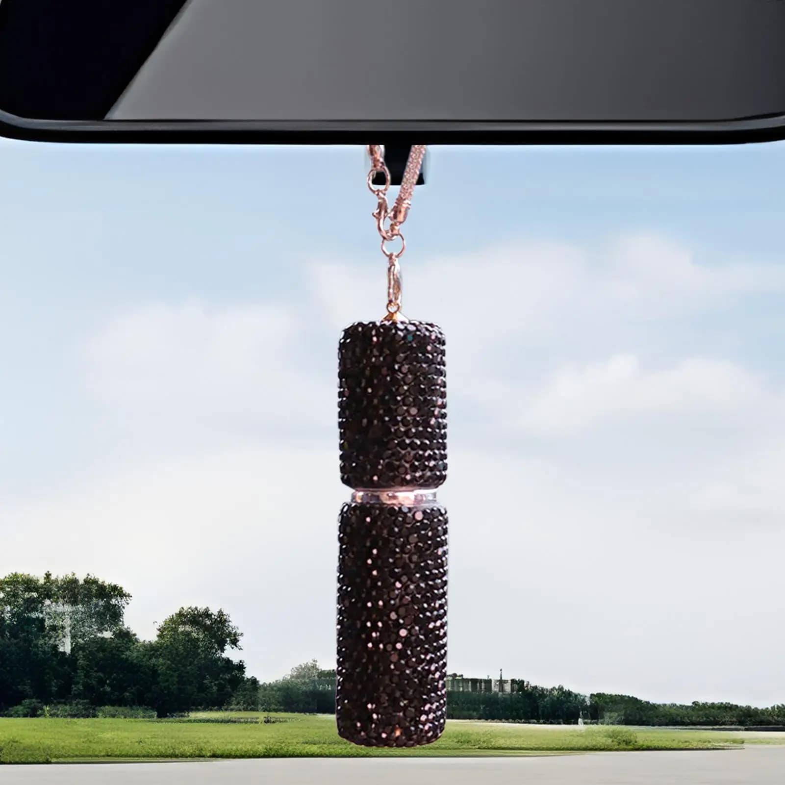 Diffusore per Auto da 5ml, Bottiglia Vuota Portatile per Specchietto Retrovisore, Accessori Auto, Deodorante per Ambienti per Donne, Conducenti, Camion, SUV