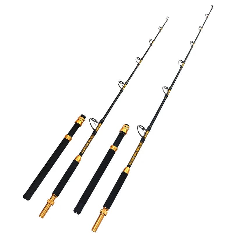 Punta ZZ379 5mm 1,68m 635g 1,8m 681g Canna da pesca alla traina Fibra di carbonio Carico sicuro 37-50Kgs. Esca 150-350g