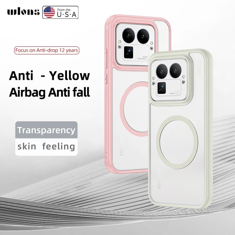 Per Realme GT8 e Realme GT8 Pro Custodia smerigliata semitrasparente Pelle del bambino Touch sollevata Obiettivo della fotocamera Protezione labbra Copertura morbida ibrida