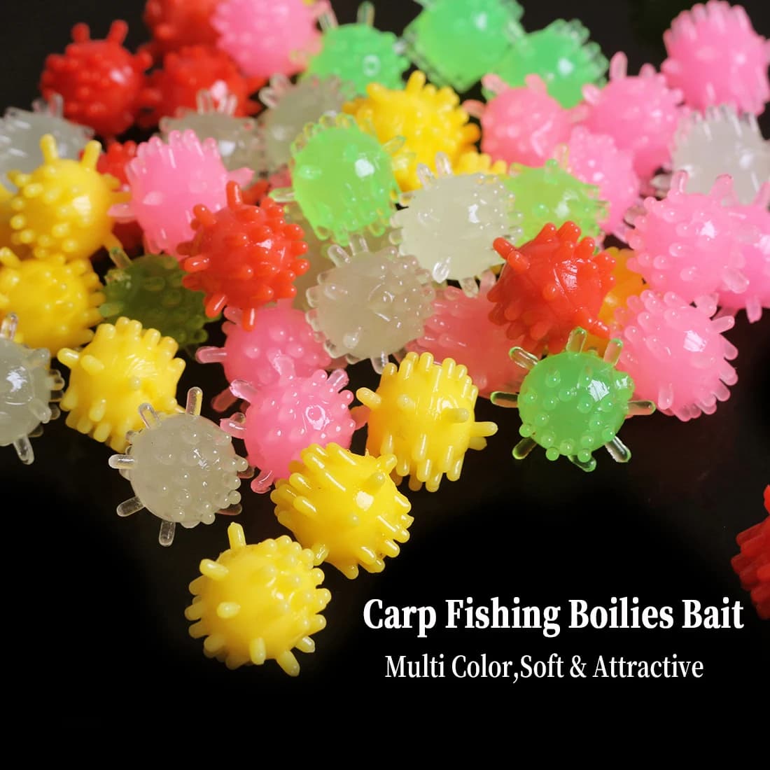 20pcs Carp Fishing Pop Up Floating Boilies Bait Silicone Elastic Corn Flavour Lures Bottom Rig Material Saltwater Freshwater
