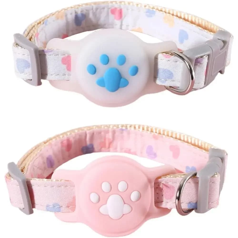 Cute Cartoon Noctilucent Adjustable Collar For Apple Airtag Location Tracker Dog Cat Anti-lost Protection Case For Airtag Collar