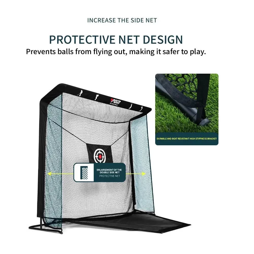 PGM Golf Practice Net Automatic Ball Return Swing Trainer Professional Indoor Outdoor Training Equipment Cage Target Mat LXW031