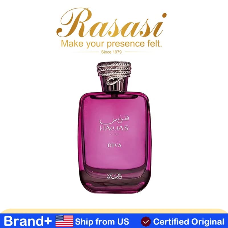 RASASI Hawas Diva Eau De Parfum per Donne, Profumo Naturale Femminile 100ML, Fragranza a Lunga Durata, Colonia Persistente Araba