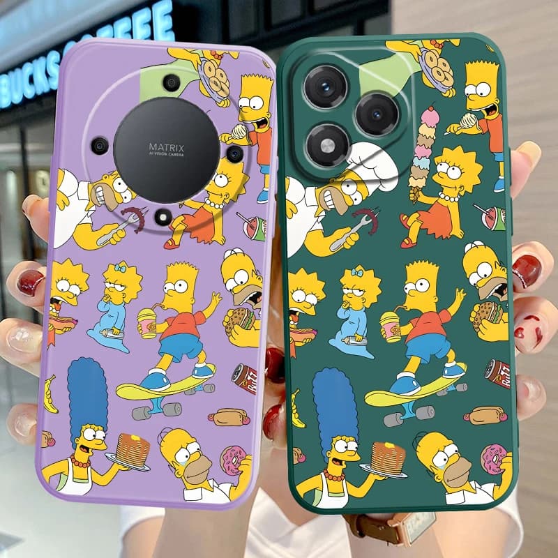 Cover morbida per telefono Cartoon The S-Simpsons per Honor X7a X7b X8a X9b X5c X8b X9D X9C X7d X9a