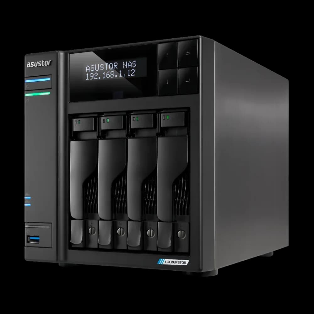 TLF ASUSTOR 4 Bay Home Mini NAS N5105 Quad Core 2 Lan 2.5GbE USB3.2 SATA HDD M.2 NVME SSD Server di archiviazione