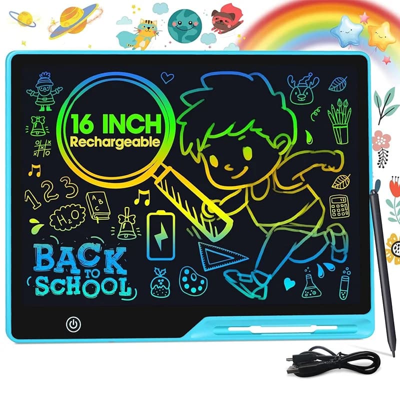 Tavoletta LCD da Disegno 16'' 2026, Lavagna Digitale Magica, Strumenti Artistici, Giocattoli Educativi per Bambini