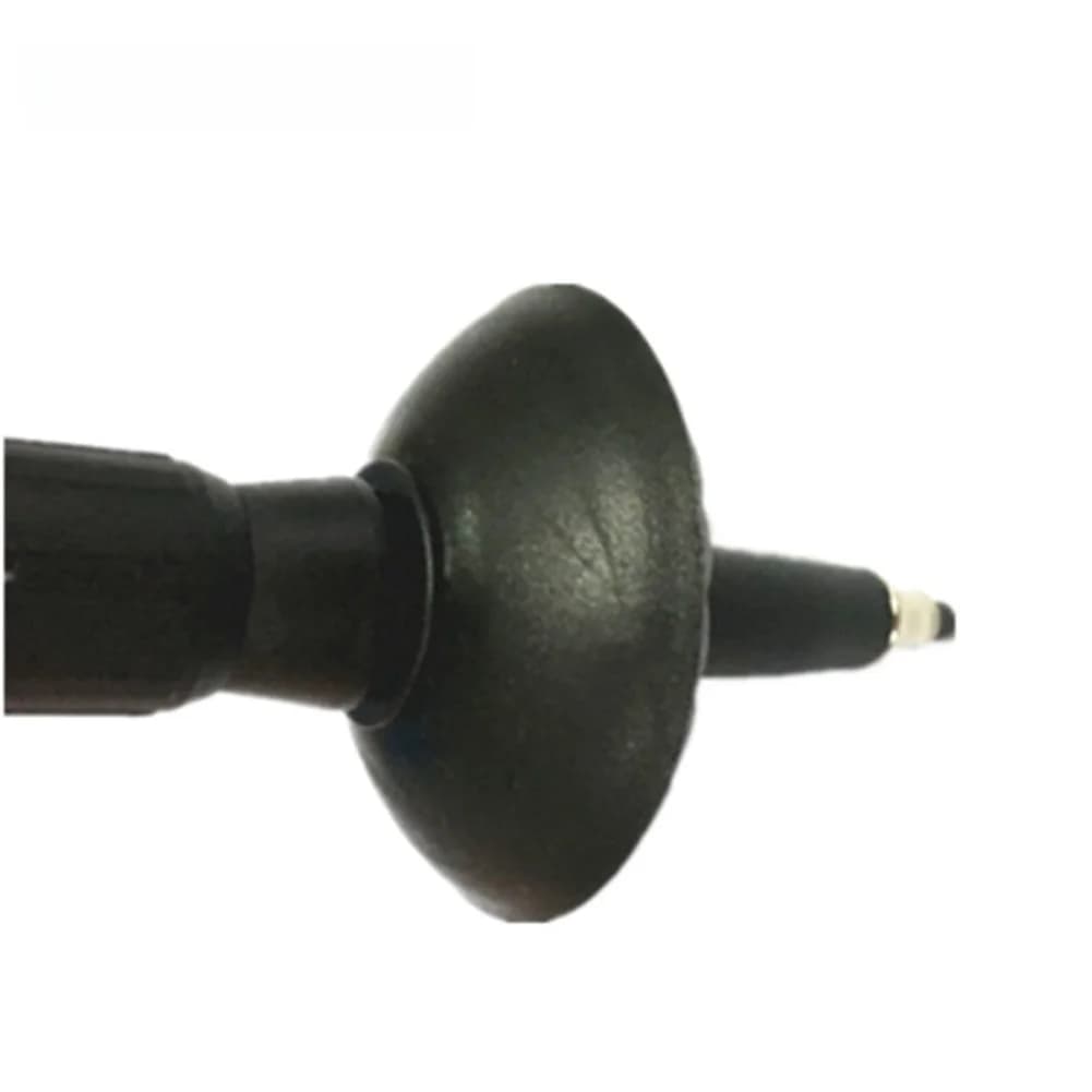 10pcs Black Plastic Trekking Pole Mud Protectors Circular Design Diameter 5.3cm Thickness 2.15cm for Standard Pole Fit